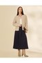 Women Beige Embellished Cardigan - 5