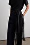 Tassel Detailed Scarf Black - 6