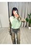 Selina Reglan Blouse Water Green - 2