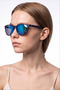 Relsa Navy Blue Mirror Sunglasses - 2