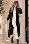 Bearded Knitwear Long Cardigan N3372 Black - 3
