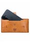 Unisex Genuine Leather Wallet with Multiple Compartments, Zipper, Large Size Card Holder and Passport Wallet - 2