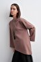 Kali Asymmetric Sweatshirt Dusty Brown - 3