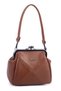 Mini Vintage Scholarship Clip-On Women's Shoulder and Crossbody Bag Taba Victoria (20X17 cm)