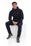 Men's 3 Thread Fleece Zipper Hooded Tracksuit Set - 5