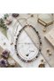 Natural Stone Mix Purple Pink Blue Green Brown Special Design Steel Tip Adjustable Women's Necklace - 5