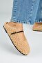 Rirta Women's Tedy Flat Elegant Buckle Caramel Slippers - 4