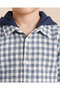 Boys Blue And White Hooded Flannel Shirt - 3