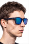 Relsa Navy Blue Mirror Men's Sunglasses - 3