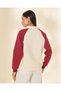 Women Ivory And Burgundy Graphic Sweatshirt - 3