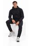 Men's 3 Thread Fleece Zipper Hooded Tracksuit Set - 5