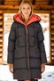Women's Coat Black-Orange Z6687
