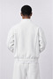 Men's Panda Oversize Zip with Piping Detail in Ecru - 3