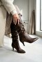 Rumba Brown Bellows (7 cm Heel) Pull-On Daily Women's Boots - 7