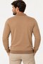 Men's Cotton Sweatshirt Plain Camel V9007 - 2