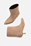 Cres Women's Short Heeled Mink Suede Boots A012-K175 - 6