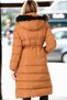 Women's Coat Plain Tan Z6758 - 2