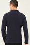 Men's Cotton Sweatshirt Set of 2 Navy Blue-White V4009 - 3