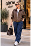Keyymod Lined Zippered Plaid Premium Zippered Fabric Jacket