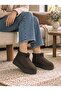 Women's Mini Suede Sheepskin High Thick Sole Winter Boots - 2