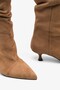Rhian Women's Heeled Casual Boots - Mink Suede - 3