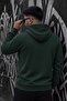 Bery Large Size Men's Hooded Basic Sweatshirt with Two Threaded Kangaroo Pockets - 4