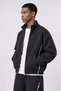 Men's Panda Oversize Zip with Piping Detail in Black - 2