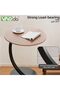 End Table, C Shaped Side Table for Sofa and Bedside, Coffee Table, Couch Table, Snack Side Tab - 5