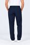 Men's 4 Season Pleated Pipe Leg Navy Blue Fabric Trousers S-12Xl - 5