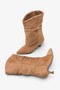 Rhian Women's Heeled Casual Boots - Mink Suede - 5