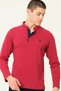 Men's Cotton Sweatshirt Set of 2 Black-Claret Red V4009 - 4