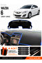 Mazda 6 (2007-2013) Compatible Glove Box Protection, Glove Box Cover, Glove Box Case - Black-Blue - Ma007