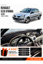 Renault Cli̇o Symbol Ali̇ze (2002-2008) Compatible Glove Box Cover, Glove Box Case - Black-Beige - Re013