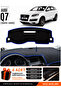 Audi Q7 (2005-2015) Compatible Glove Box Protection, Glove Box Cover, Glove Box Case - Black-Blue - Au005