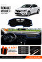 Renault Megane 4 (2016-2024) Compatible Glove Box Cover, Glove Box Case - Black-Blue - Re041