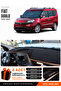 Fi̇at Doblo Fully Closed (2015-2023) Compatible Glove Box Cover - Black-Brown - Ebz-Trp-0153