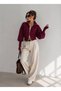Sleeve Detailed Zippered Knitwear Cardigan