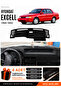 Hyundai Excel (1989-1994) Compatible Glove Box Protection, Glove Box Cover, Glove Box Case - Black - Hu019
