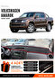 Volkswagen Amarok (2009-2016) Compatible Dashboard Cover, Dashboard Case - Black-Red - Vw001