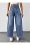Women's High Waist Balloon Fit Barrel Jeans - 3