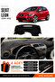 Seat Leon (2005-2012) Compatible Glove Box Cover, Glove Box Case - Black-Brown - Se005