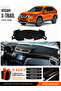 Nissan X-Trail (2013-2020) Compatible Glove Box Cover, Glove Box Case - Black-Brown - Ni020