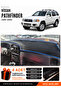Nissan Pathfinder (1996-2000) Compatible Glove Box Cover, Glove Box Case - Black-Blue - Ni012