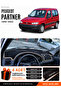 Peugeot Partner (1996-2002) Compatible Glove Box Cover, Glove Box Case - Black-Beige - Pe023