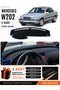Mercedes W202 C-Class (1993-2000) Compatible Glove Box Cover, Glove Box Case - Black-Blue - Mb004