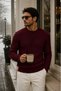 Men's 3-Piece Cotton Ribbed Knitwear Sweater Set Crew Neck Thick Knit Winter Casual Sweater - 4