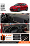 Seat Leon (2013-2020) Compatible Glove Box Protection, Glove Box Cover, Glove Box Case - Black-Beige - Se006