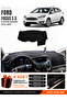Ford Focus 3.5 Station Wagon (2014-2018) Compatible Glove Box Cover, Glove Box Case - Black-Grey - Fo012