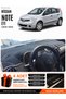 Nissan Note E11 (2005-2009) Compatible Glove Box Cover, Glove Box Case - Black-Grey - Ni010