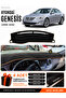 Hyundai Genesis (2008-2014) Compatible Glove Box Cover, Glove Box Case - Black-Brown - Hu020